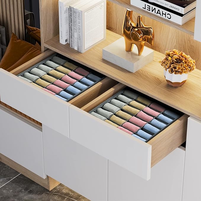 Joyoldelf Sock Organizer Drawer Organizer - Image 2