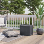 Suncast Small Deck Box Storage w/ Bench Seat for Indoor & Outdoor Use, 22 Gal., Cyberspace - Image 7