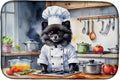 Caroline's Treasures DAC6300DDM Pomeranian The Chef Dish Drying Mat Absorbent by CarolinesTreasures