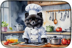 Caroline's Treasures DAC6300DDM Pomeranian The Chef Dish Drying Mat Absorbent by CarolinesTreasures