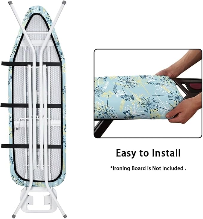 Home Ironing Board Cover, Floral Print Heat Reflective Ironing Board Cushion - Image 4