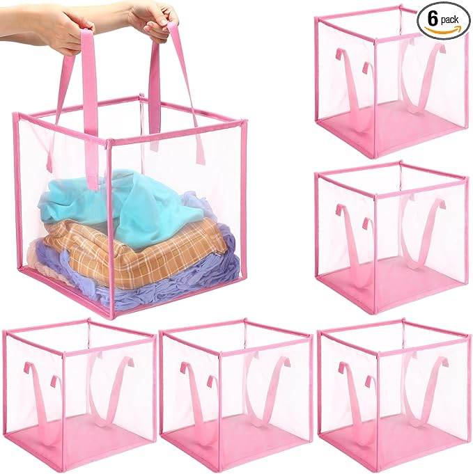 Zopeal 6 Pack Popup Laundry Hamper 13 Inch Collapsible Laundry Baskets by Zopeal