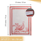 Maison d' Hermine Kitchen Towels Set of 3 100% Cotton 20" x 27.5" Reusable - Image 4