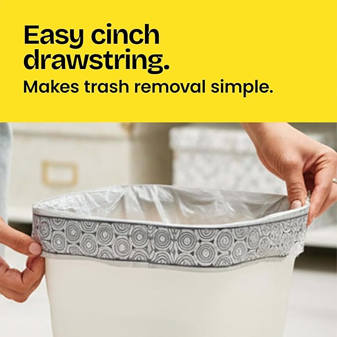 Glad Medium Trash Bags, 8 Gallon, Lemon Fresh Bleach Garbage Bags, Resists - Image 6