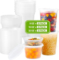 AOZITA 24 Sets Plastic Deli Food Containers by AOZITA