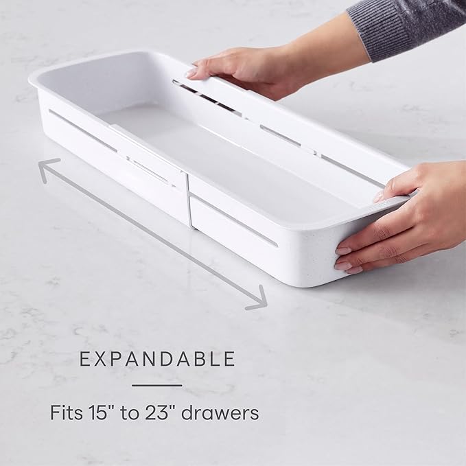 YouCopia DrawerFit® Sliding Drawer Bin, Expandable and Adjustable Kitchen - Image 2