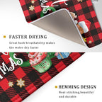 Giwawa Gingerbread Man Dish Drying Mat Large 18x24inch Have A Sweet Christmas - Image 3
