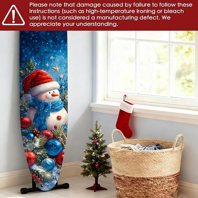 Nuxovilar Ironing Board Covers Winter Snowman - Image 6
