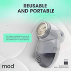 MOD 2 Pack Portable Fabric Shaver and Lint Remover, Reusable Pet Hair Remover - Image 3