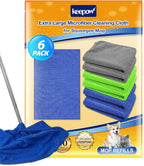 KEEPOW 6PCS Extra Large Microfiber Cleaning Cloth, Lint and Streak Free by KEEPOW