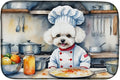Caroline's Treasures DAC6208DDM Bichon Frise The Chef Dish Drying Mat Absorbent by CarolinesTreasures