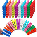 80 Pcs Wooden Colored Clothespins by Toosci
