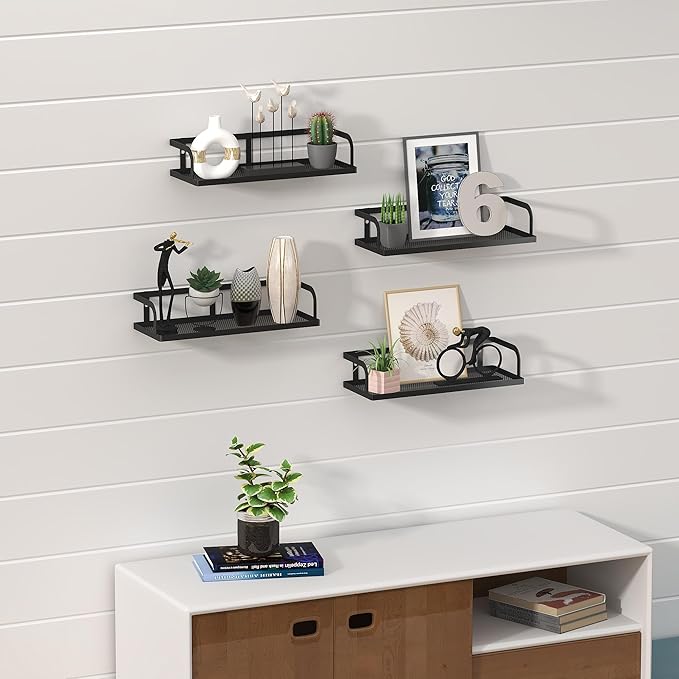 PUSDON Hanging Storage Baskets Organizer Wall Mount, Metal Wire Storage Bin Rack - Image 2