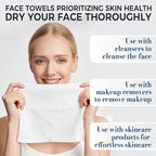 Disposable Face Towels XL, 7.9" x 9.4" Large Face Towelettes Disposable - Image 6