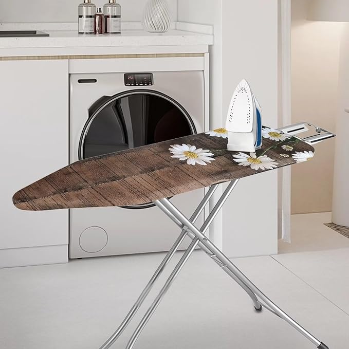 Wood Dasiy Floral Ironing Board Pad Ironing Board Cover and Pad 15" x 54" - Image 2
