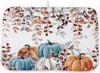 Fall Dish Drying Mat 18 x 24 Inch Autumn Maple Leaf Pumpkin Drying Mat by Sorktse