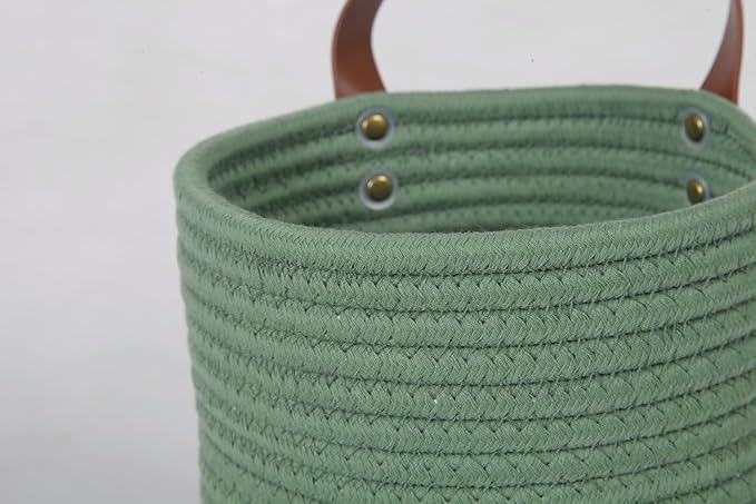 2pack Small Hanging Basket-Cotton Rope Wall Basket - Image 5
