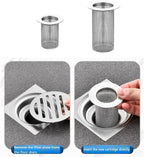 2 Pack Sink Drain Hair Catcher Shower Drain Strainer Stainless Steel Long - Image 9