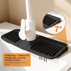 Faucet Mat for Kitchen Sink, Snap-On Design & 7°slope Fast Drain, Folding Sink - Image 4