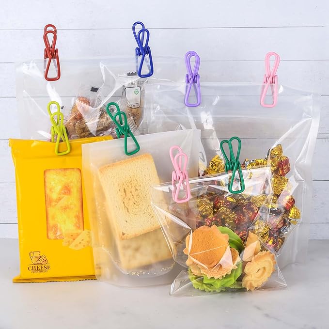 30pcs Chip Clips, 2.2 inch Bag Clips, Small Metal Clothes Pins - Image 5