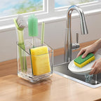 Minimalist Sponge Holder for Kitchen Sink, 3 Slots Sink Caddy - Image 8