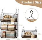 3 Tier Closet Hanging Shelves - Image 3