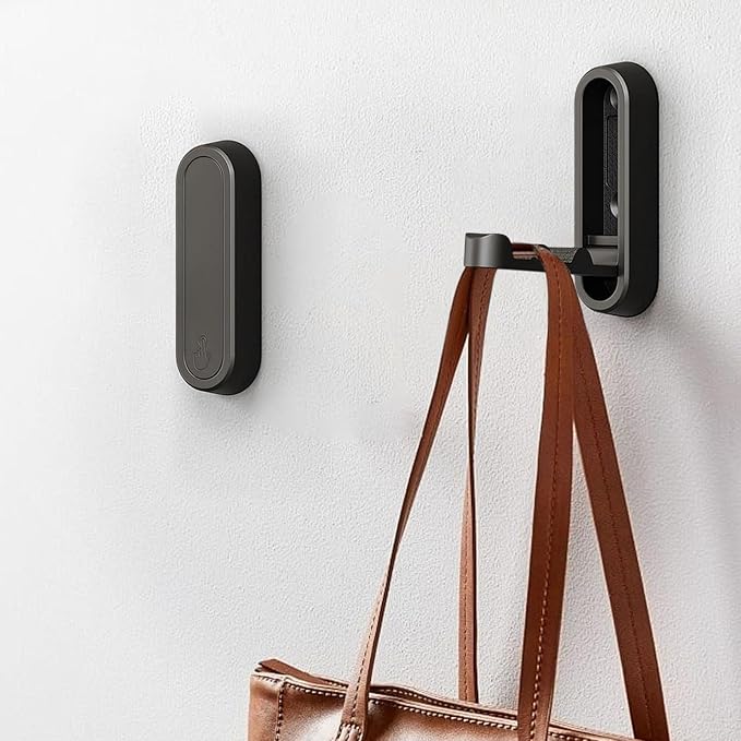 Foldable Coat Hooks, Folding Coat Hooks, Invisible Folding Single Retractable - Image 4