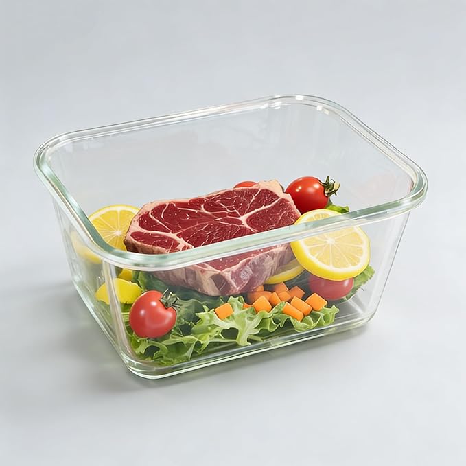 2 Pack Large Glass Food Storage Containers - Image 5