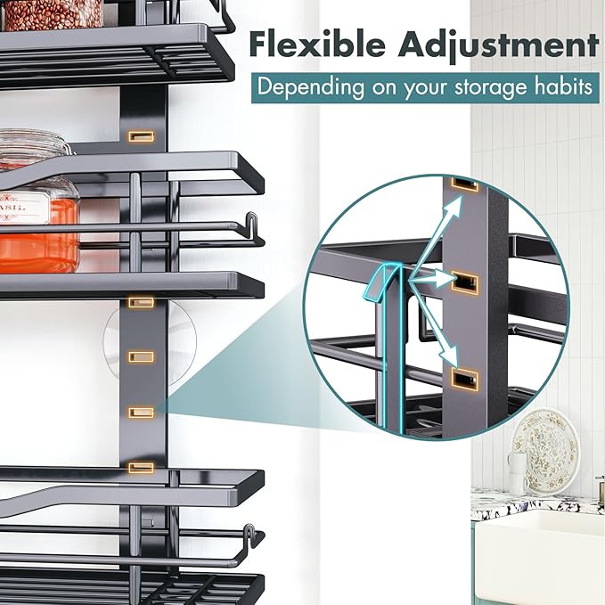 Over The Door Pantry Organizer，6-Tier Over The Door Organizer - Image 6