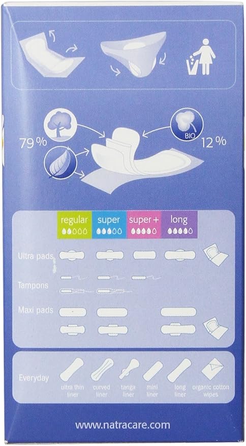 Natracare Natural Organic Normal Panty Liners, Made - Image 3