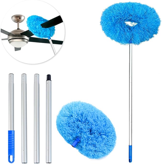 Ceiling Fan Duster Retractable Ceiling Cleaner Reusable Microfiber Ceiling Fan by ARAINY