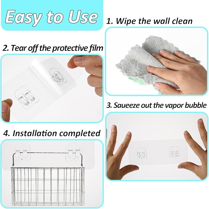 Cobee 8 Pcs Adhesive Replacement Hooks - Image 5
