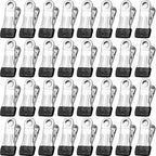 Clothes Pins for Hanging Clothes, 32 Pack Stainless Steel Black Clothespins for by Sylroal