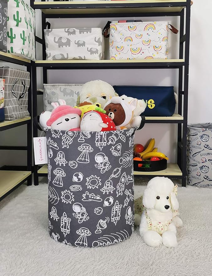 QUEENLALA Large Storage Basket, Laundry Hamper/Bathroom/Home Decor/Collapsible - Image 7