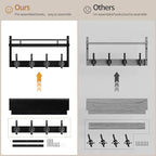 29 inch Coat Rack Wall Mount - Image 6