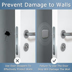 XoYoZo Door Stoppers Wall Protector Buffer Guard Doorknob Door Handle Bumper - Image 4