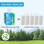 GLIMGLINT White Microfiber Cleaning Cloth, 100 Pack Cleaning Rags, Ultra - Image 7