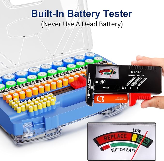 Battery Organizer Storage Holder Box Case - Image 6