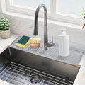20 inch Kitchen Sink Splash Guard, 10° Large Slope & Adaptable Hole Faucet Mat by Amerner