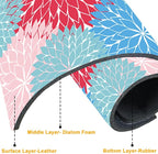 2 Pack Abstract Flowers Sink Splash Guard Faucet Mat Vintage Floral Super - Image 3