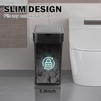 2 Pack Bathroom Trash Can with Lid - Image 6