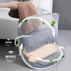 3 Pieces Hanging Laundry Hamper Foldable Mesh Hamper Dirty Cloth Basket - Image 4