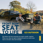 GCI Outdoor Comfort Pro Camping Chair | Collapsible Folding Chair with Durable Armrests, Drink Holder & Portable Carry Bag — Heathered Royal - Image 7