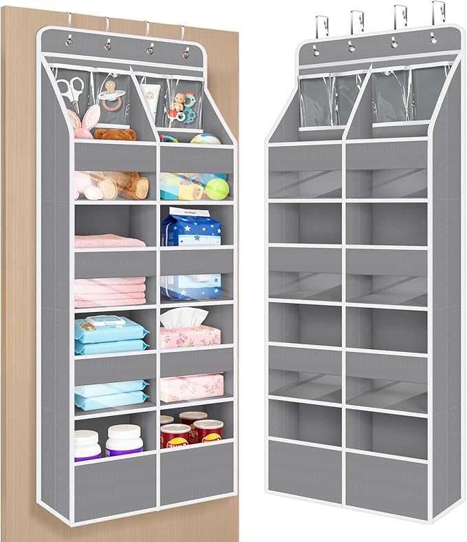 Univivi 5-Shelf Fabric Door Organizer Over Door Hanging Organizer by Univivi