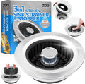 zaa Sink Drain Strainer - 3 in 1 Kitchen Sink Stopper by zaa