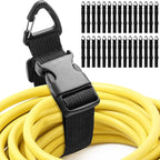 30 Pack 17 Inch Adjustable Extension Cord Holder Organizer by Wowangce