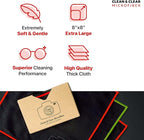Clean & Clear Microfiber Cleaning Cloth, EXTRA LARGE ULTRA PREMIUM Microfiber - Image 4
