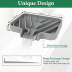 GUUKIN Sponge Holder for Kitchen Sink, 3.5"×5" Silicone Dish Drying Mat - Image 4