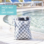 Bumkins Waterproof Wet Bag for Baby, Swim Suit, Cloth Diapers, Pump Parts - Image 4