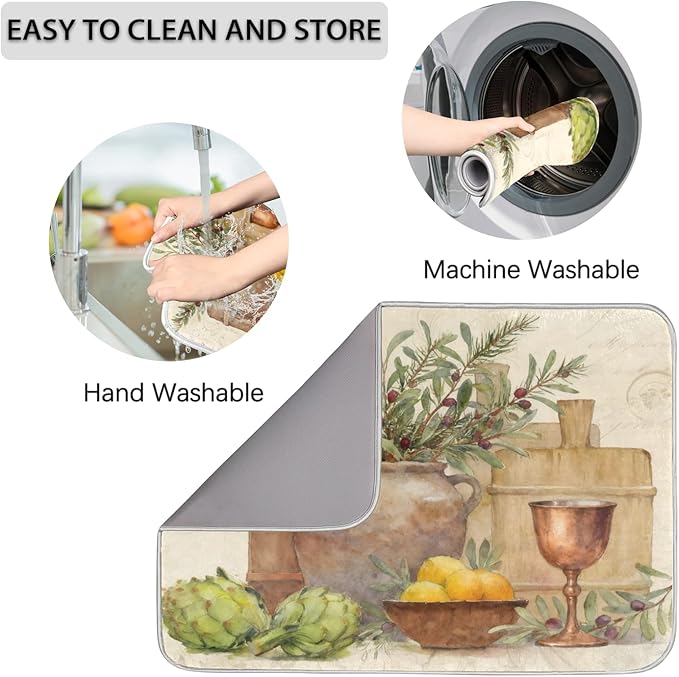 Dish Drying Mats with Hanging Loop - Image 4